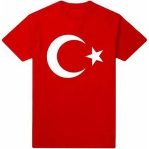 Nacar Çarşı Unisex Çocuk Ay Yıldızlı T-Shirt