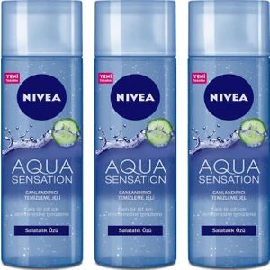 Aqua Sensation Salatalık Özlü Canlandırıcı Temizleme Jeli 200 ml x 3 Adet