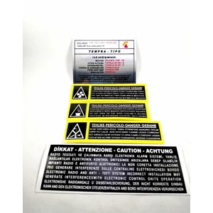 FIAT Tempra Tipo Motor Etiketi