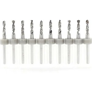 Pcb Mikro Karbür Cnc Matkap Ucu 10LU Set 2,40MM Tungsten 18 Shank