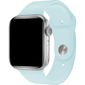 Apple Watch Uyumlu Silikon Spor Kordon 42 - 44 mm M/l  Ölçülerinde Alice Mavi