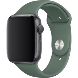 Apple Watch Uyumlu Silikon Spor Kordon 42 - 44 mm M/l  Ölçülerinde Çam Yeşil
