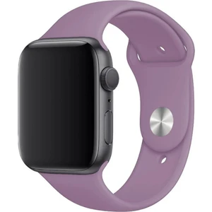 Apple Watch Uyumlu Silikon Spor Kordon 42 - 44 mm M/l  Ölçülerinde Lavanta