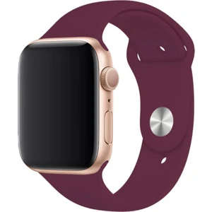Apple Watch Uyumlu Silikon Spor Kordon 38 - 40 mm S/m  Ölçülerinde Mürdüm