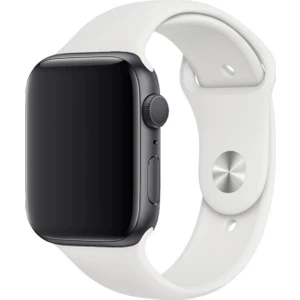 Apple Watch Uyumlu Silikon Spor Kordon  38 - 40 mm S/m  Ölçülerinde Beyaz