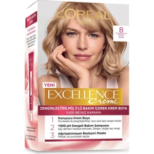 L'Oréal Paris Loreal Paris Saç Boyası - Excellence Creme 8 Koyu Sarı