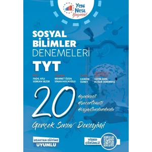 Yeninesil Yayınevi TYT Sosyal Bilimler 20 Deneme Sınavı