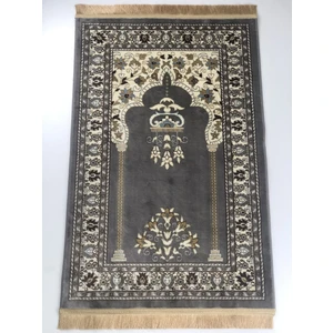 Ipekyün Dokuma Turkuaz & Kahverengi & Gri & Pembe 80 x 125 cm Battal Boy Halı & Seccade