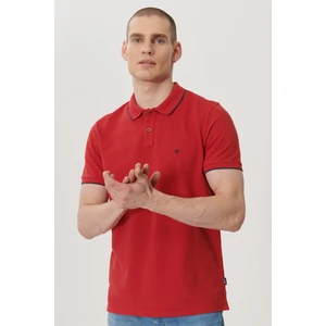 WRANGLER Erkek Kırmızı Slim Fit Polo Yaka T-Shirt