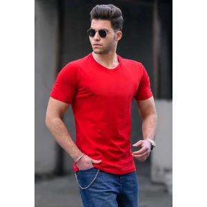 Bisiklet Yaka Basic Kırmızı Tişört 3006