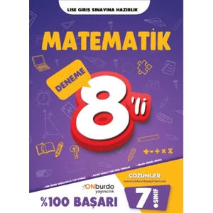 On Burda Yayınları 7. Sınıf Matematik 8'li Deneme