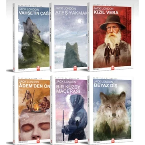 Jack London Türkçe Edebiyat Klasikleri 6 Kitaplık Ciltsiz Roman ve Öykü Seti Koleksiyon 