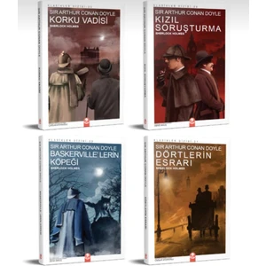 Kızıl Panda Yayınları Sherlock Holmes Roman Seti (4 Kitap Takım)
