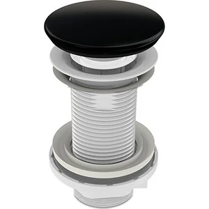 İz Yapı Klik Klak Paslanmaz - Seramik Lavabo Pop Up Sifon Körüklü Siyah
