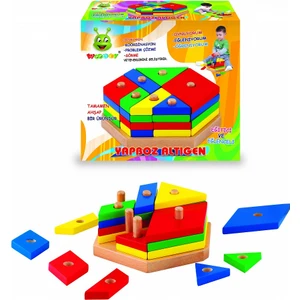 Ahşap Oyuncak - Yapboz Altıgen