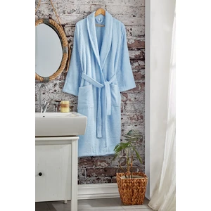 Komfort Home Pamuklu Bornoz - Xl Beden - Mavi