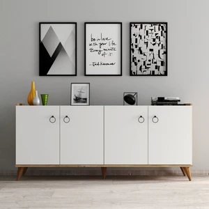 Modern Konsol Beyaz  Çam  KSL0103