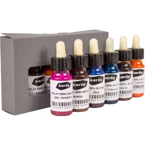 Kolay Ebru 6 Renk Boya Seti Damlalıklı Şişe 30ML