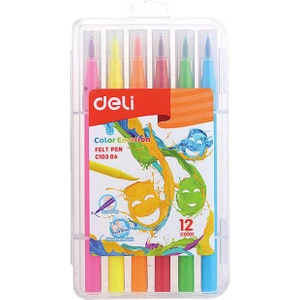 Fırça Uçlu Kalem Seti - 12 Renk