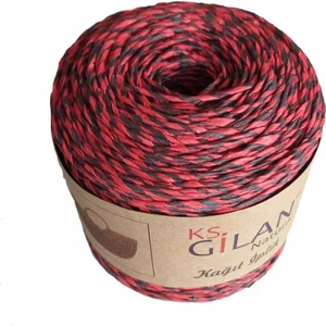 Angel Çanta Aksesuar Özel Sarım Kağıt Ip Antrasit ve Kırmızı No:16