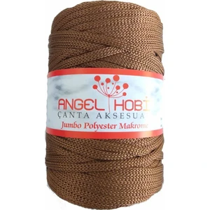 Angel Çanta Aksesuar Soft Kahve Renk 5 mm Jumbo Polyester Makrome No:6