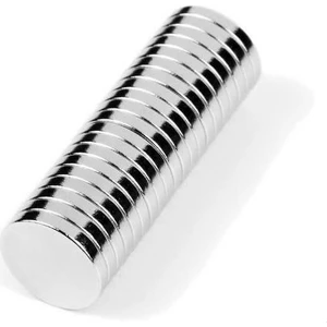 Dünya Magnet Çap 8 mm x Kalınlık 1,5 mm Yuvarlak Süper Güçlü Neodyum Mıknatıs 100'lü