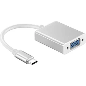 USB Type C To VGA Çevirici Kablo Görüntü Aktarım LCD Projeksiyon