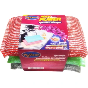 Max Power Çizmez 3'lü Bulaşık Süngeri