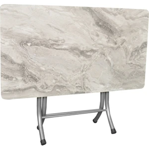 Mermer Desenli Katlanabilir Masa (60*110)