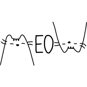 Art Pap Meow Sticker