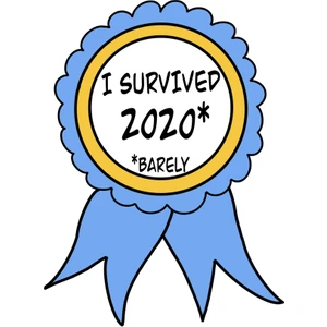 Art Pap I Survived 2020 Sticker - Corona Özel Serisi