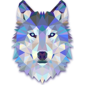 Art Pap Grey Wolf Sticker - Kurt Serisi