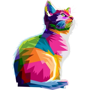 Art Pap Lider Kedi Sticker