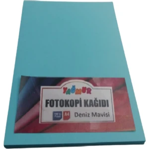 A4 Renkli Fotokopi Kağıdı Deniz Mavisi 100'LÜ Paket