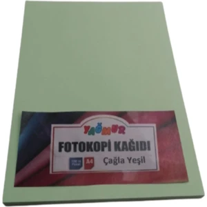 A4 Renkli Fotokopi Kağıdı Çağla Yeşili 100'LÜ Paket