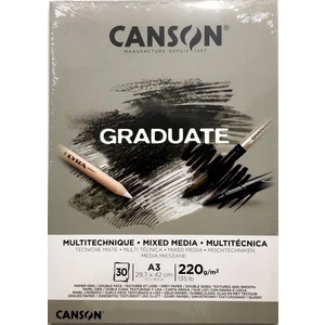 Graduate Mix Media Grey Çizim Blok 30 Sayfa A3 220 gr