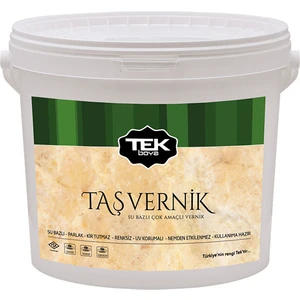 Tek Boya Tek Su Bazlı Taş Vernik Şeffaf 0.75 lt