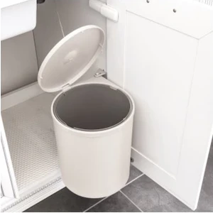 Ipli Çöp Kovası - Fix Iı Çöp Kutusu Krem 13 Lt
