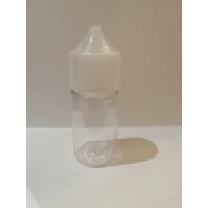 30ML Şeffaf Gorilla Şişe+Beyaz Kapak,plastik Şişe,boş Şişe,likit Şişesi,50 Adet
