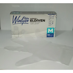 Winylex Pudrasız Hijyenik Eldiven M Beden 100'LÜ