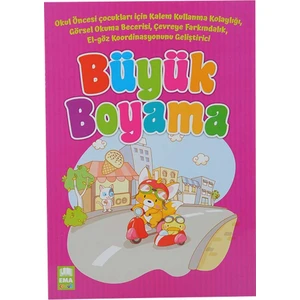 Çebi Toys Büyük Boyama Kitabı Fuşya Kapaklı