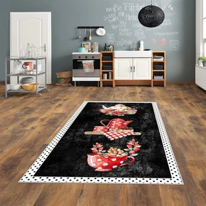 Confidence Home Dijital Baskı Yıkanabilir Kaymaz  Taban Mutfak Halısı