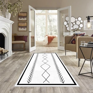 Confidence Home Dijital Baskı Yıkanabilir Kaymaz  Taban Salon Halısı Mutfak Halısı Koridor Halısı