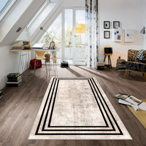 Confidence Home Dijital Baskı Yıkanabilir Kaymaz  Taban Salon Halısı Mutfak Halısı Koridor Halısı