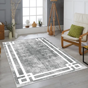 Confidence Home Dijital Baskı Yıkanabilir Kaymaz  Taban Salon Halısı Mutfak Halısı Koridor Halısı