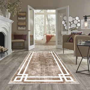 Confidence Home Dijital Baskı Yıkanabilir Kaymaz  Taban Salon Halısı Mutfak Halısı Koridor Halısı