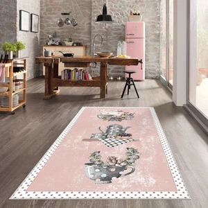 Confidence Home Dijital Baskı Yıkanabilir Kaymaz  Taban Mutfak Halısı