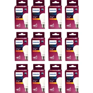 Mycare LED Lamba 8W - 60W E27 2700K Sarı Işık ( 12 Li Paket)