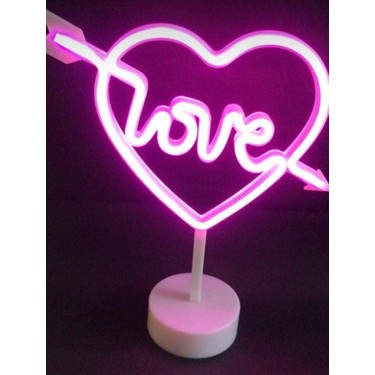 Myk Hediyelik Myk Kalp Love Neon Led Gece Lambasi Fiyati