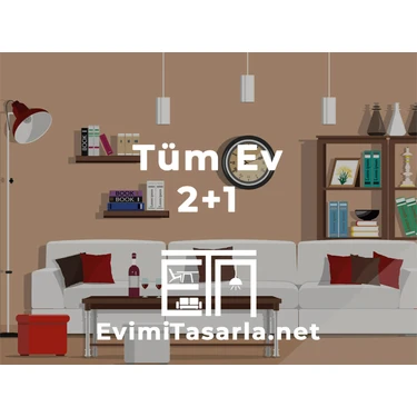 Evimitasarla  2+1 Ev Dekorasyonu Tasarım